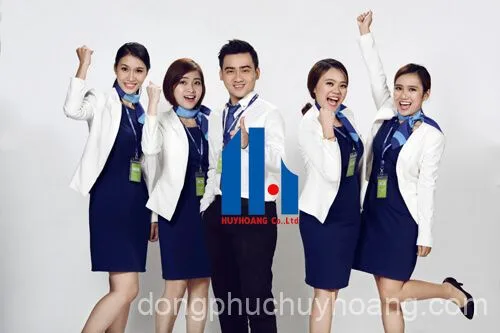 may đồng phục công sở váy liền
