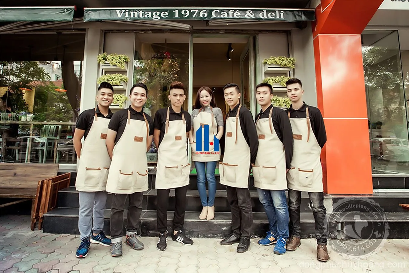 Đồng phục tạp dề cho nhà hàng, khách sạn