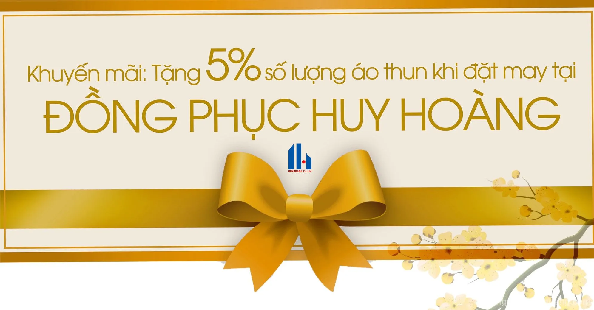 Khuyến mãi của đồng phục Huy Hoàng