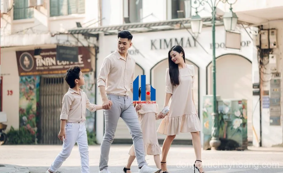 May đồng phục gia đình