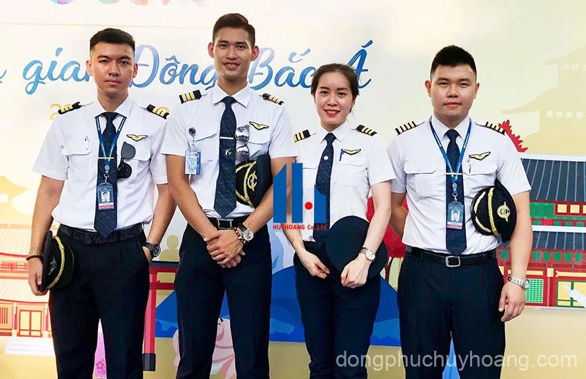May đồng phục phi công nam
