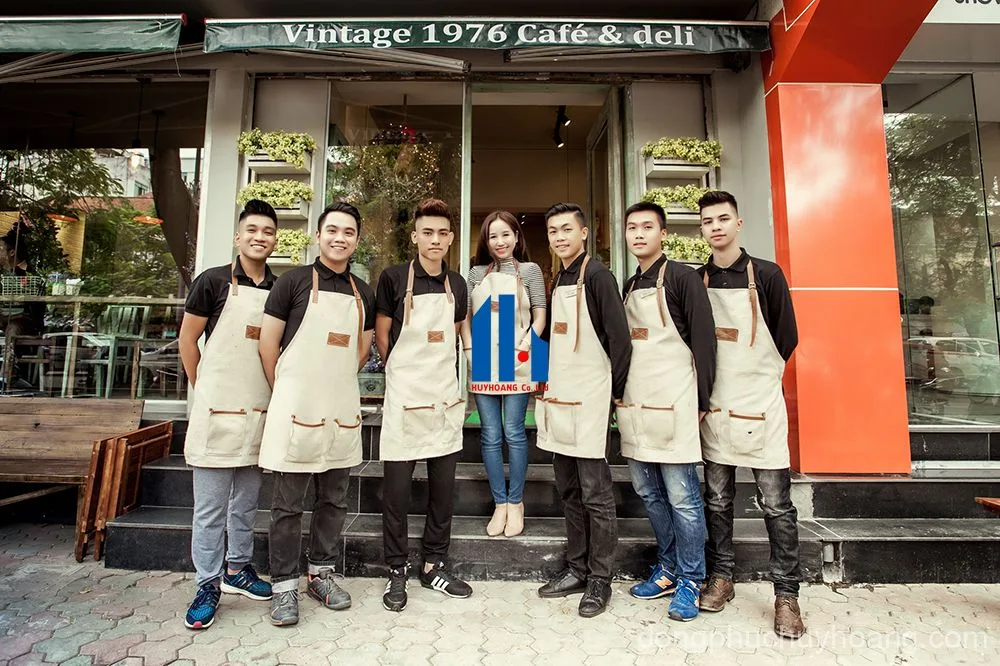 May đồng phục quán cafe