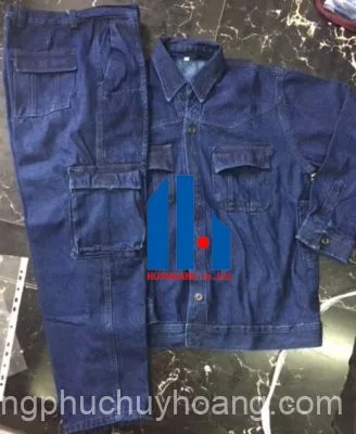 May đồng phục jean