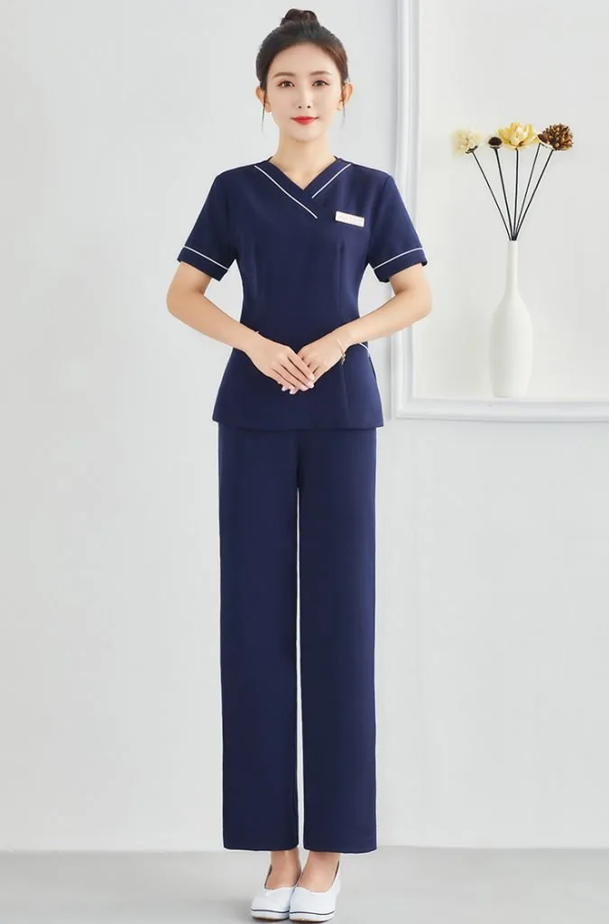 may đồng phục spa