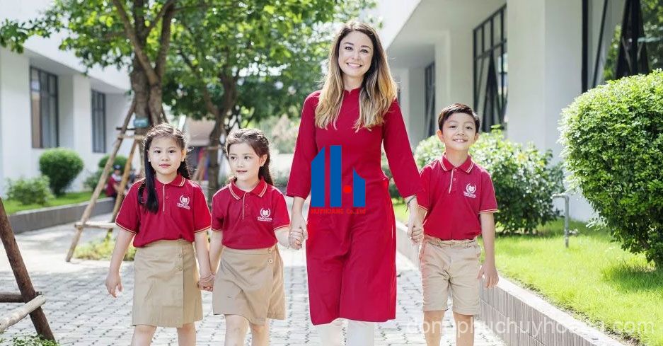 May đồng phục mầm non giá rẻ