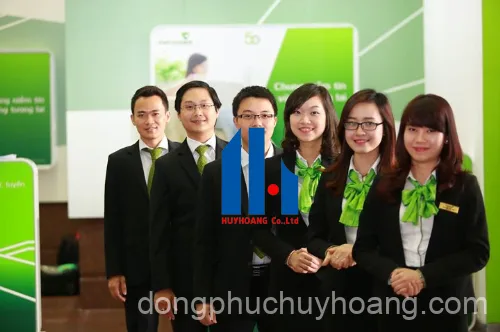 May đồng phục ngân hàng Vietcombank
