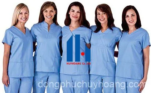 May đồng phục y tế