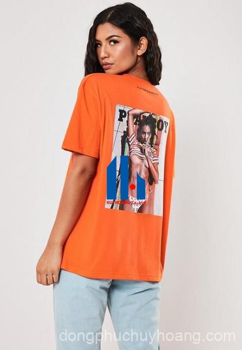 áo thun màu cam