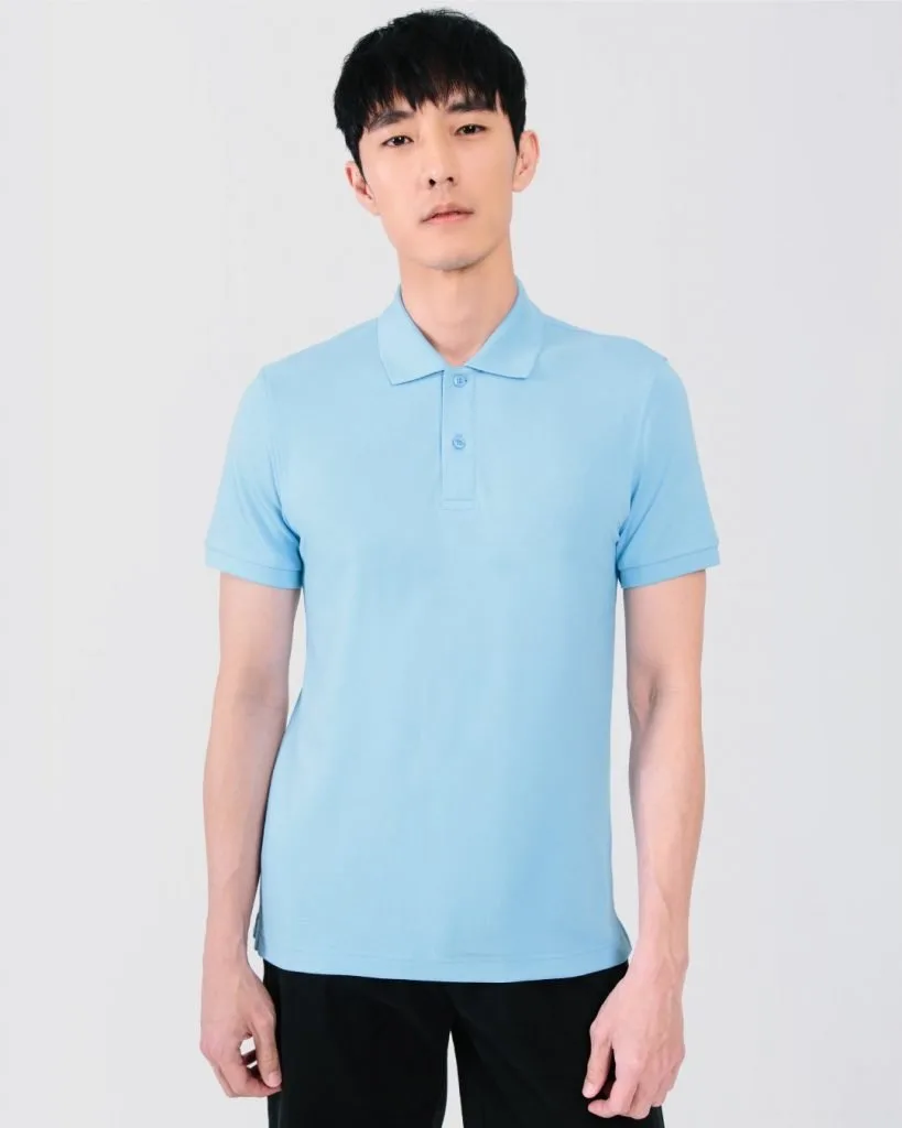 áo thun đồng phục màu xanh dương