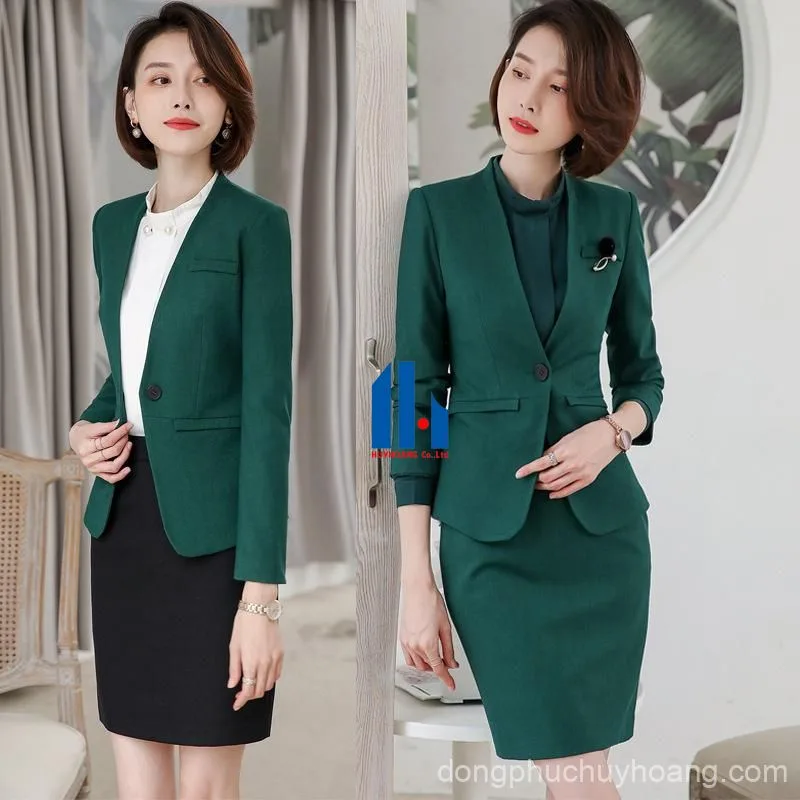 mẫu may đồng phục công sở