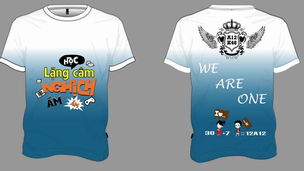 Top 3+ mẫu áo thun đồng phục lớp cực ngầu