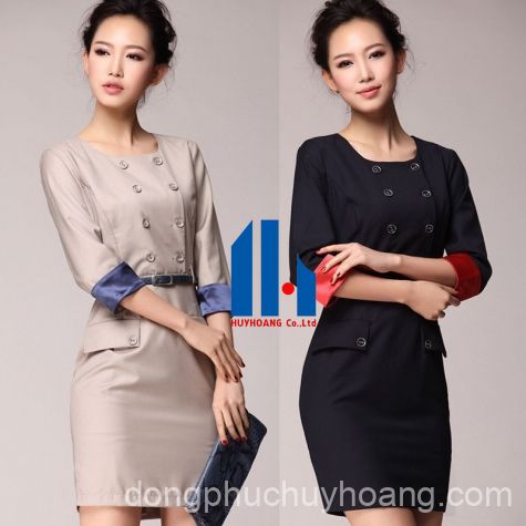 may đồng phục công sở nữ may mắn