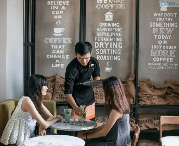 Đồng phục nhân viên phục vụ quán cà phê