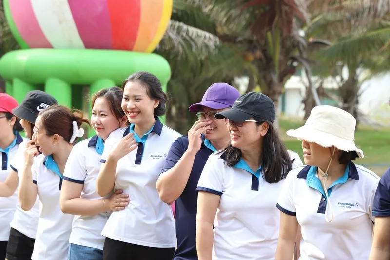 Đồng phục Eximbank sự kiện, team building 