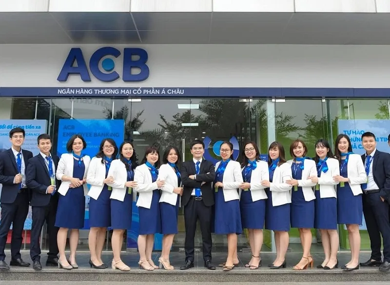 Đồng phục ngân hàng ACB màu xanh dương