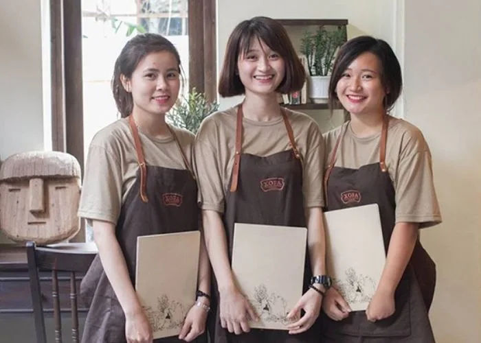 Mẫu áo đồng phục quán cafe đẹp