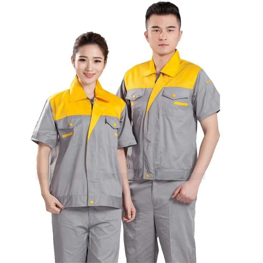 Áo đồng phục công nhân ngắn tay