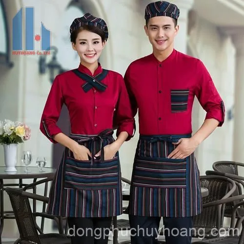 Đồng phục nhân viên nhà hàng - với các phụ kiện thanh lịch