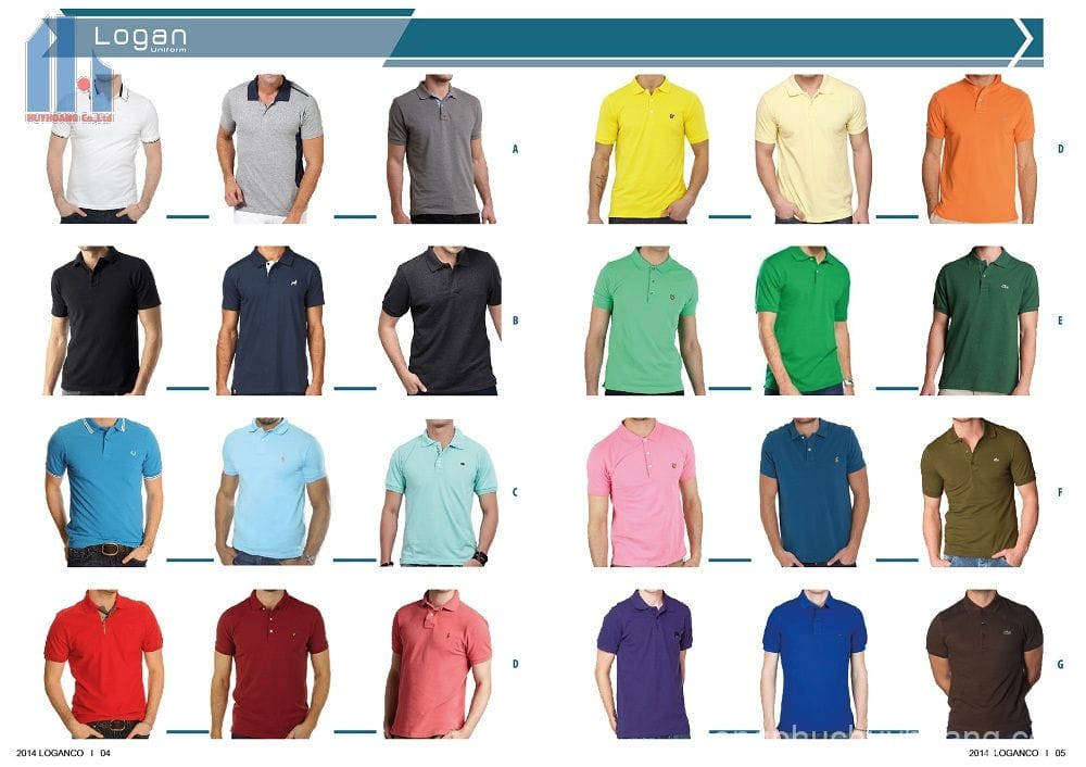 màu sắc áo thun đồng phục