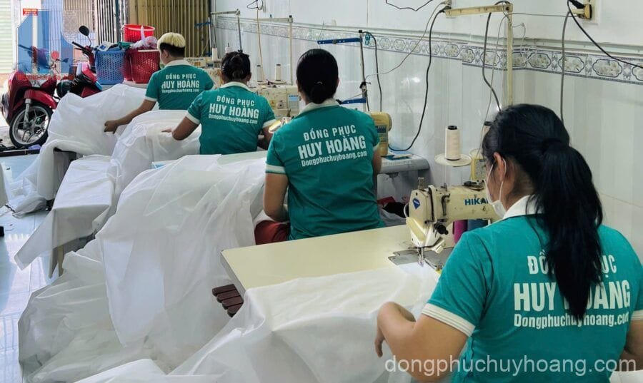 may đồng phục bảo hộ 