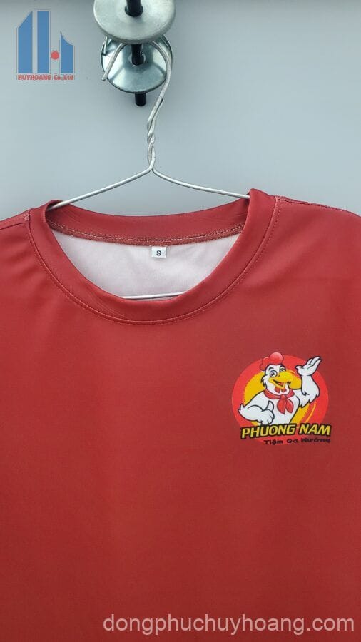 site:https://dongphuchuyhoang.com/ áo thun đồng phục màu đỏ
