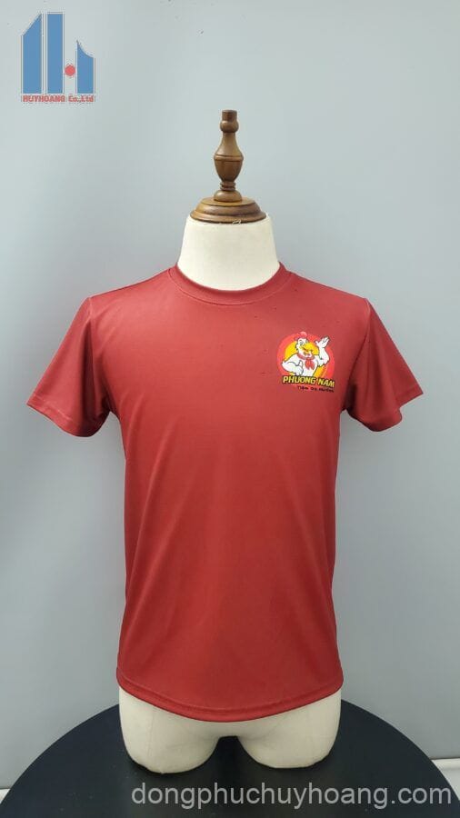 site:https://dongphuchuyhoang.com/ áo thun đồng phục màu đỏ