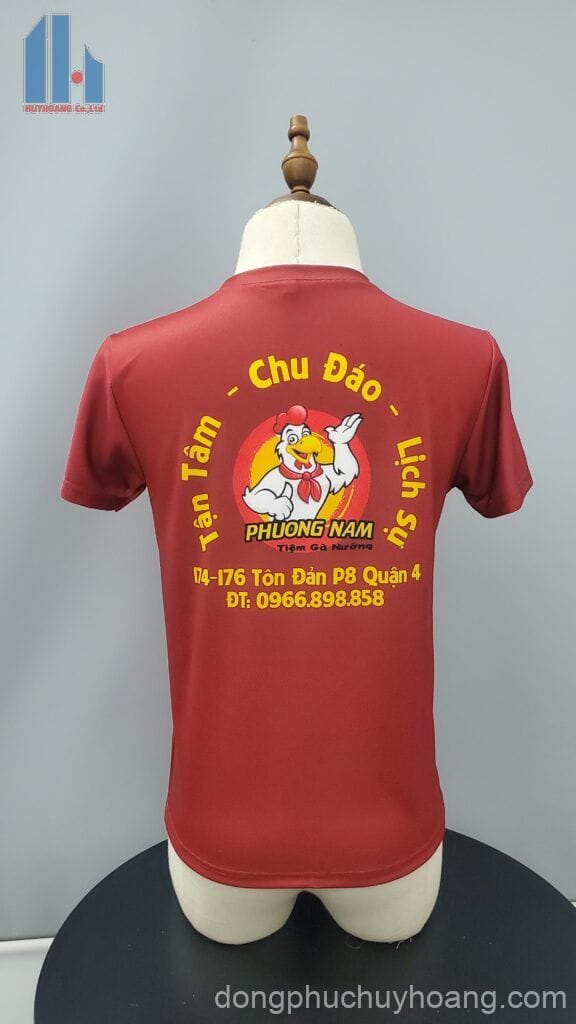 site:https://dongphuchuyhoang.com/ áo thun đồng phục màu đỏ