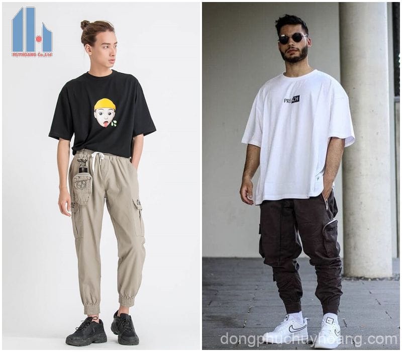 site:https://dongphuchuyhoang.com/ áo thun tay lỡ