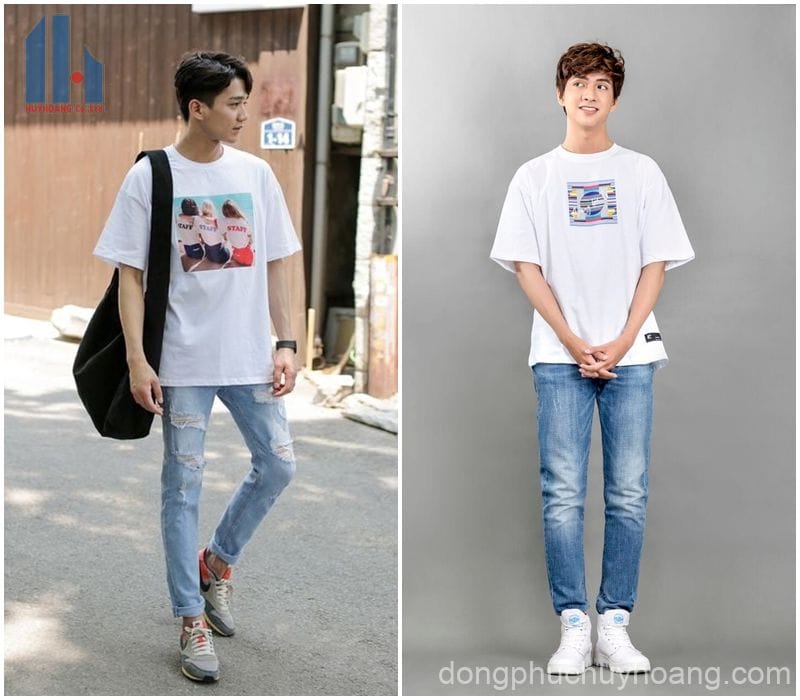 site:https://dongphuchuyhoang.com/ áo thun tay lỡ