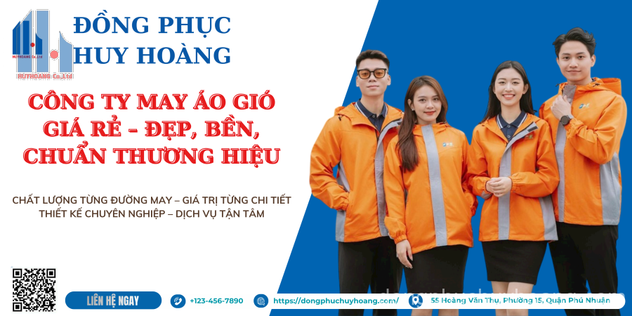 Công Ty May Áo Gió Giá Rẻ Uy Tín