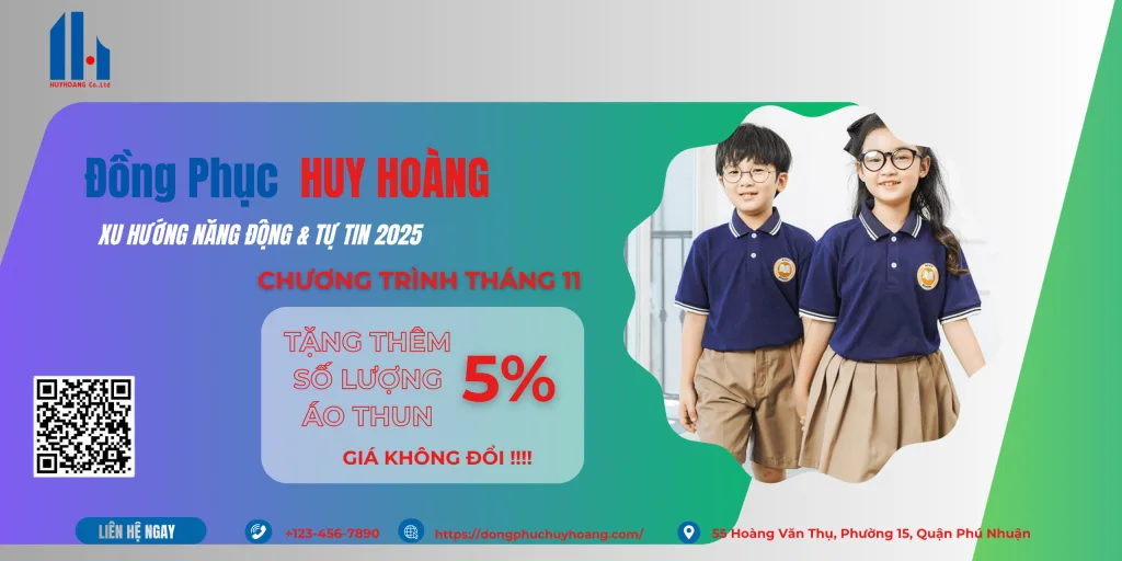 Đồng Phục Áo Phông Học Sinh Tại Huy Hoàng