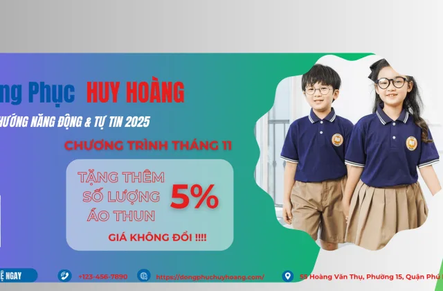 Đồng Phục Áo Phông Học Sinh Tại Huy Hoàng