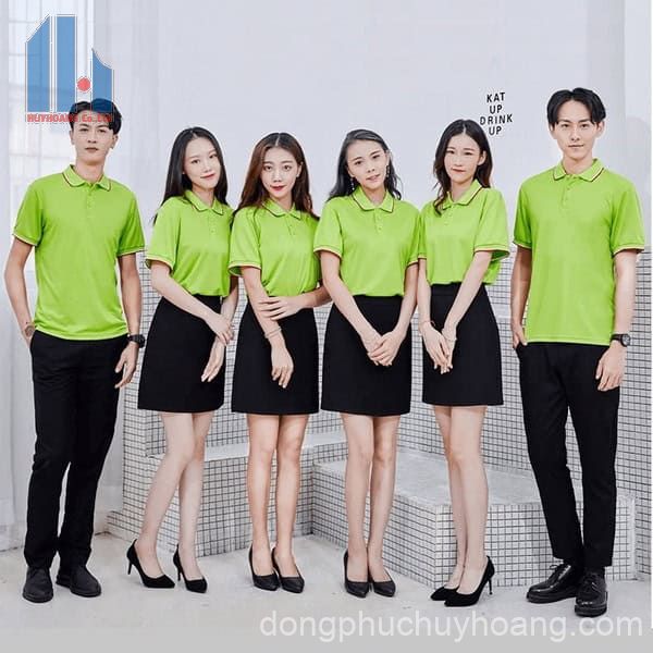 Đặt Đồng Phục Áo THun Công Sở Tại Huy Hoàng