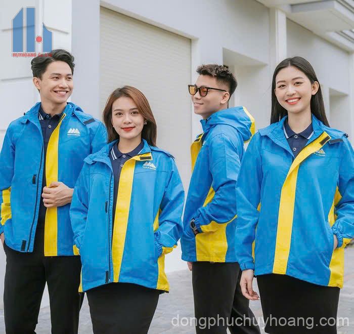 Xưởng may áo khoác gió đồng phục giá rẻ uy tính, chất lượng cao