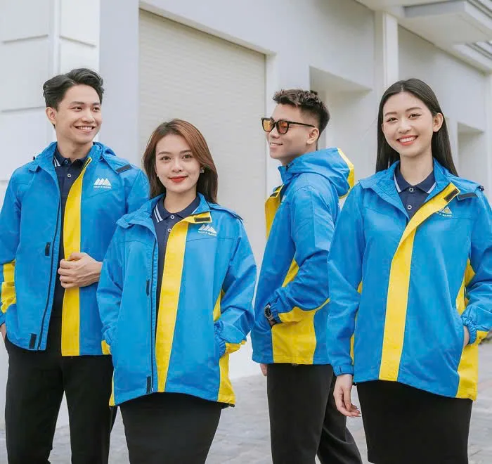 Xưởng may áo khoác gió đồng phục giá rẻ uy tính, chất lượng cao