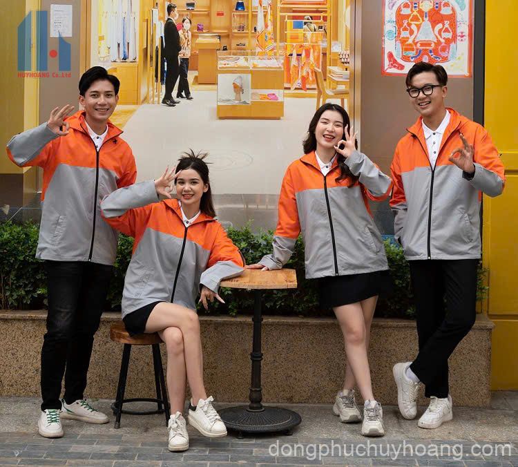 Xưởng may áo khoác gió đồng phục giá rẻ tại đồng phục Huy Hoàng