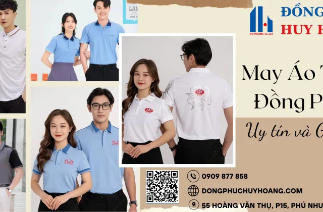 May Áo Thun Đồng Phục Công Ty - Đồng Phục Huy Hoàng