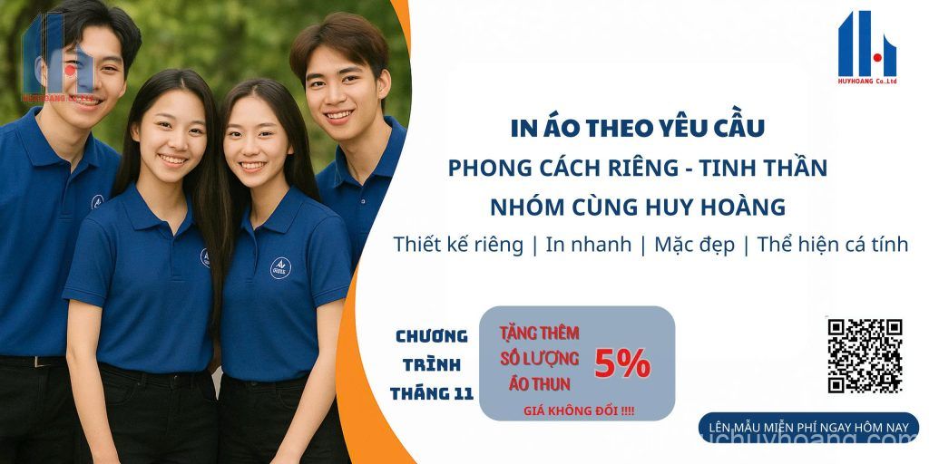 In Áo Theo Yêu Cầu Tại Đồng Phục Huy Hoàng